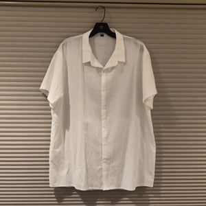 🆕Boys XXL Short sleeve white button front shirt! New! original packaging! 2XL